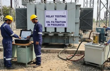 Relay-Testing-with-Transformer-Oil-Filtration